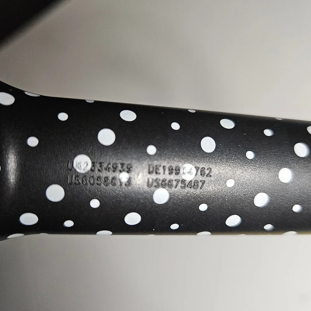 Kuhn Rikon 5-in-1 Ultimate Auto Safety Opener Polka Dot Black White Multi-Tool
